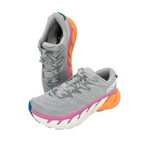 Hoka One One Gaviota 4 Shoes Women’s Size 7 B US 1123199 Gray Pink Orange